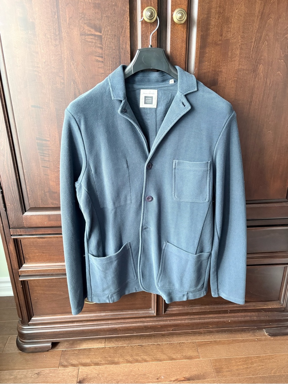 Men's Lightweight Navy Shirt Jacket - Casual Button-Up